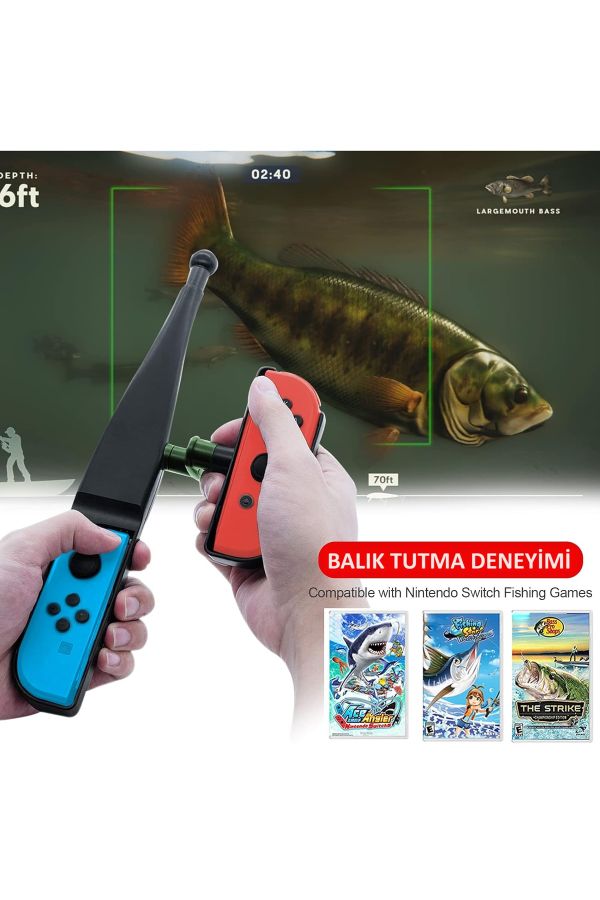 beboncool Nintendo Switch/Switch Oled Compatible Fishing Rod