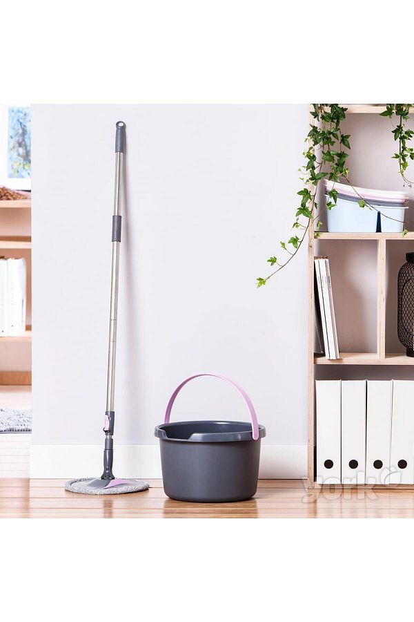 MiniHome-York Roll & Up Rotating Mop Cleaning Set with Foldable Mop 1