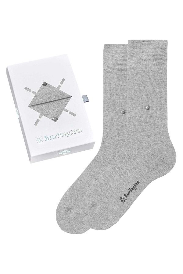 Burlington-Herren Socken, 2er Pack - Geschenk-Box "Basic Gift Box" - Uni 2-Pack, Baumwolle, One Size 1