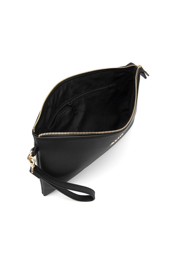 Fossil black and white purse deals