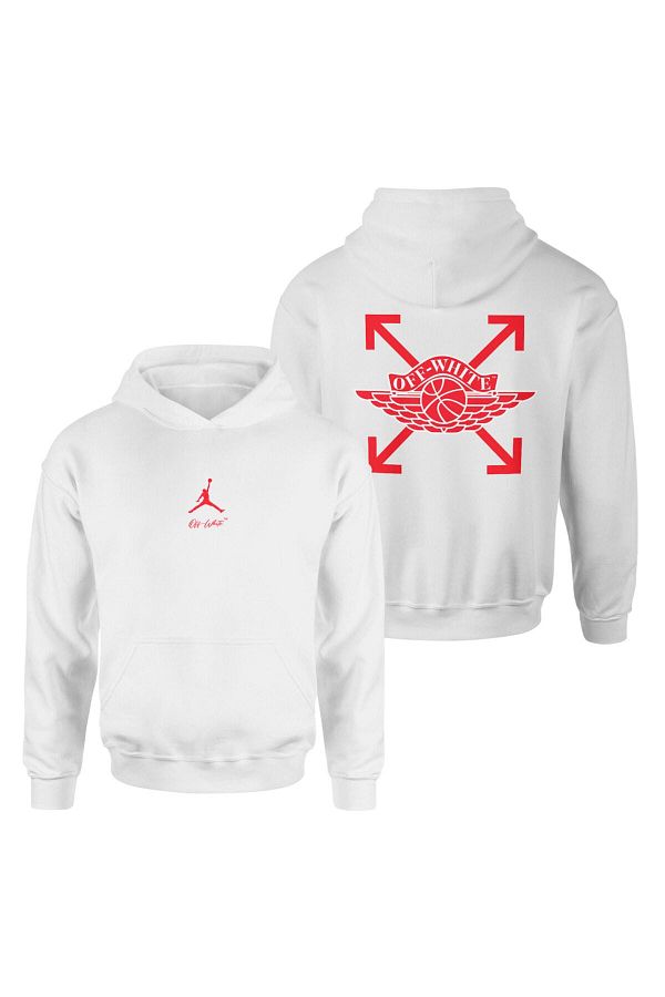 Pisa Art Jordan OFF WHITE NZ White Hoodie Trendyol