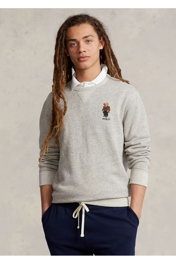 Ralph lauren polo bear fleece sweatshirt deals