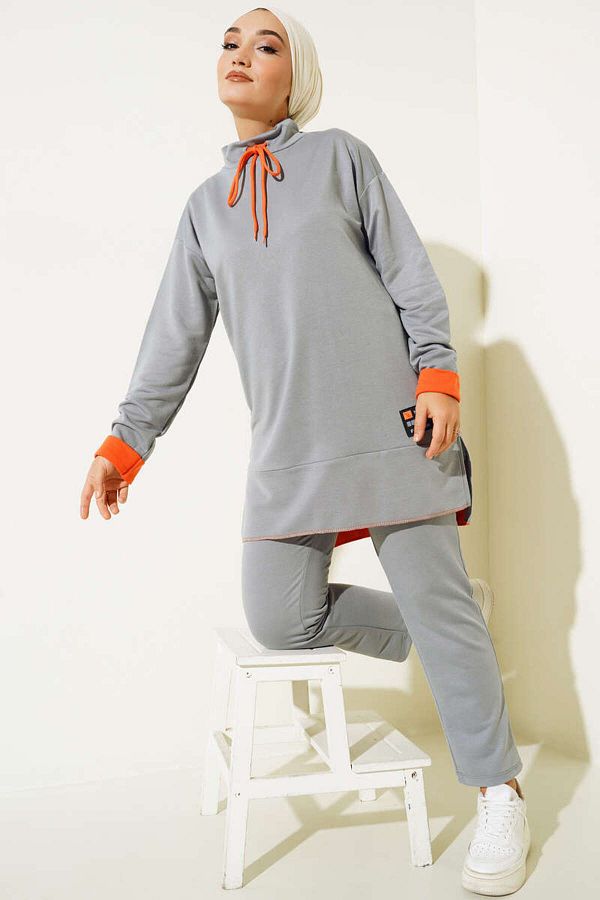 VOLT CLOTHİNG-Women's Barcode Emblem Double Suit 1