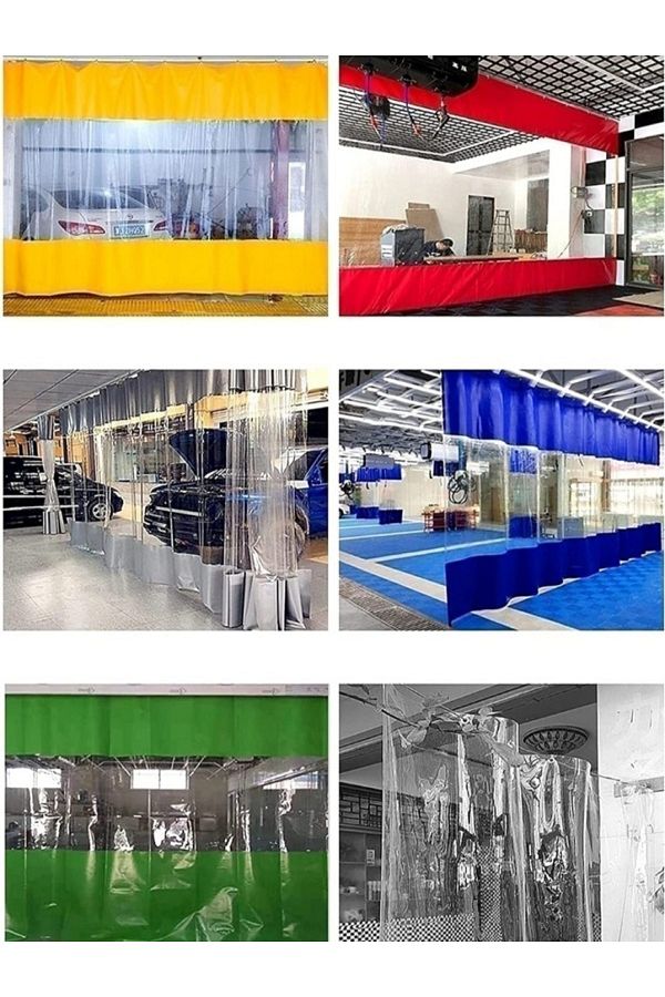 saran branda-transparent balcony curtain gazebo auto wash camellia factory interior partition curtain with cornice buckle encapsulated 1