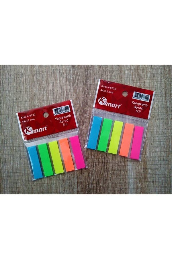 Ksmart-Adhesive Book and Notebook Bookmark 5 Pieces Index 1