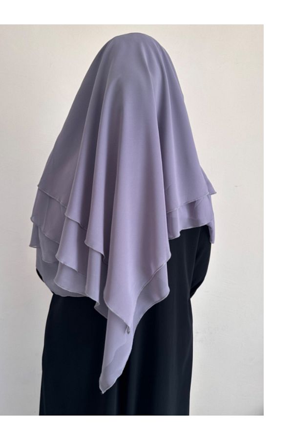 ALBİSE BUTİK-SHORT GRAY COLOR SUFLE (HIMAR) 1