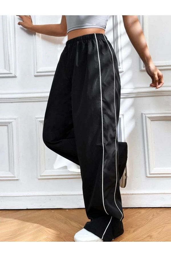 Striped parachute pants discount
