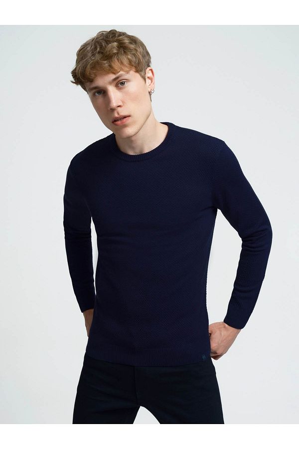 Loft Men s Sweater Navy Blue LF2030179 Trendyol