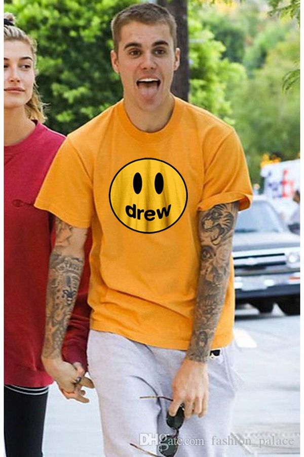 Justin bieber orange t shirt clearance