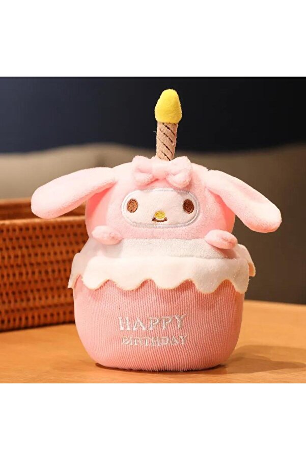 Zigver Sanrio My Melody Cinnamoroll Müzikli Peluş Oyuncak Kız Doğum Günü Hediyesi 20 cm