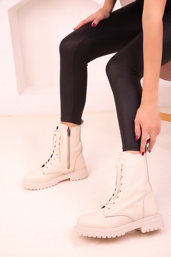 Genuine leather womens boots sales