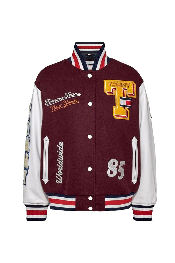 Tommy hilfiger burgundy coat sales