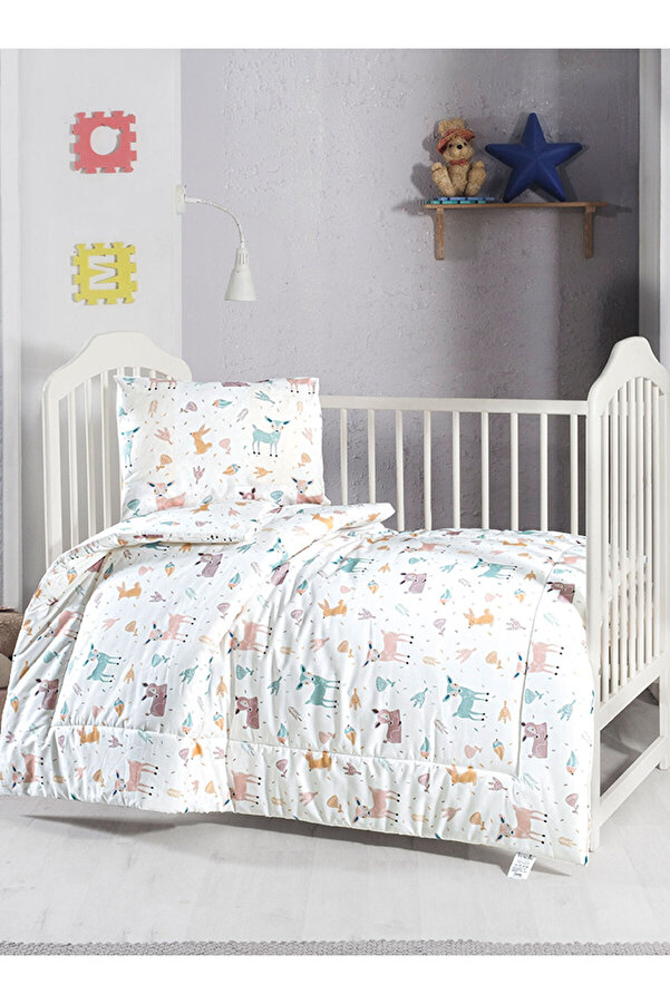 Menderes Home Lanotte Ranforce Bebe Yorgan+Yastık Kılıfı Geyik