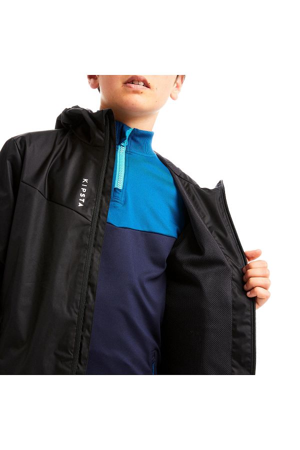 Decathlon Kipsta Kids Football Raincoat Black T500 Trendyol