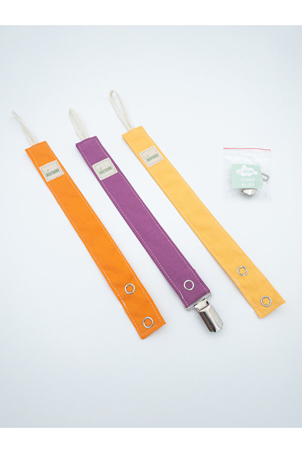 Le Petite Histoire 3lü Emzik Askısı Emzik Zinciri Pamuk Yıkanabilir