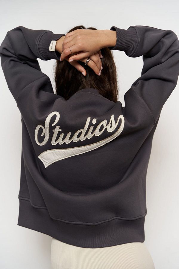 MAİ COLLECTİON-Street Studios Anthrazit Oversize-Sweatshirt 1