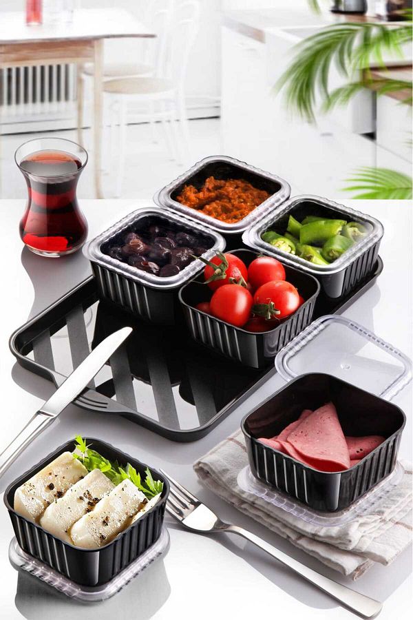 Queen’s Kitchen-Luxury 6 Compartment Breakfast Set with Tray 1