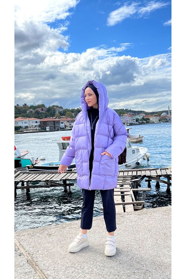 Lilac puffer jacket clearance