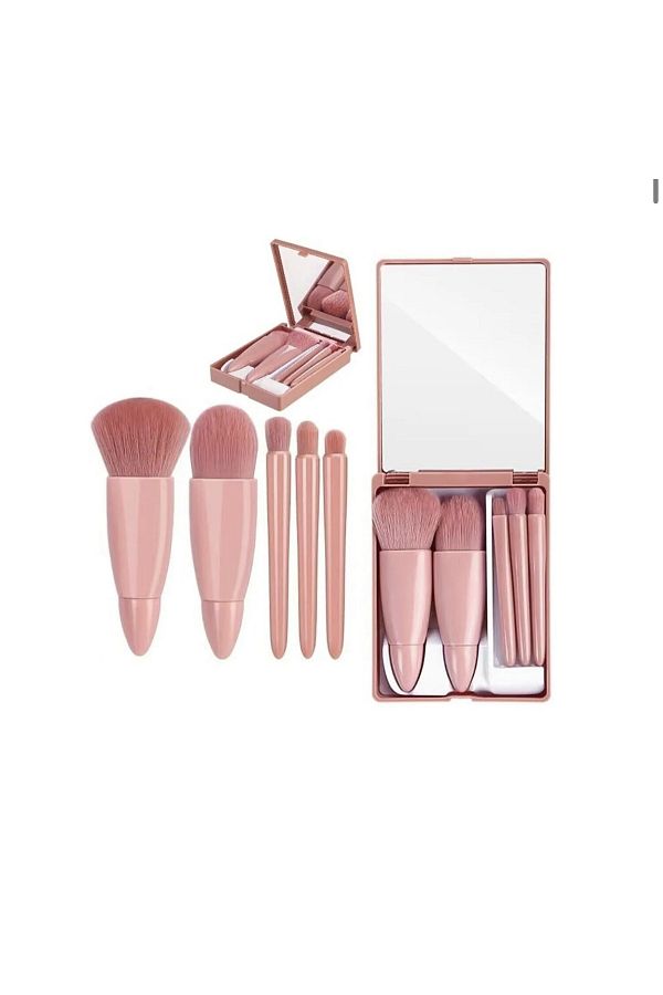 RP Royal Paris Cosmetic-Royal Paris Pro 5-Piece Makeup Brush Set with Mirror in Special Box 1