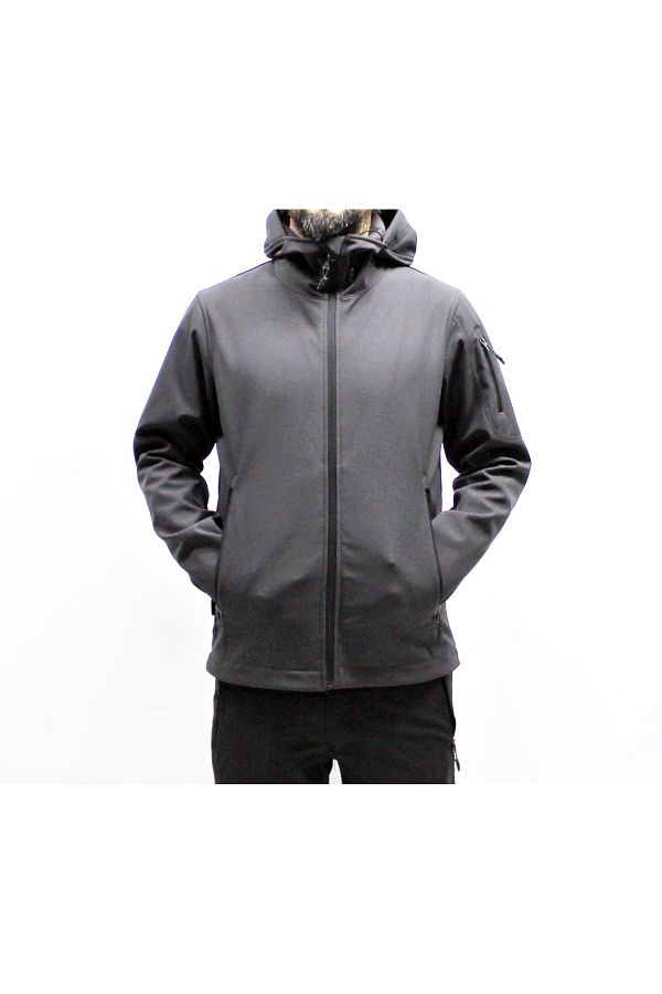 Mudwill-Jachetă gri Trail Softshell rezistentă la vânt 1