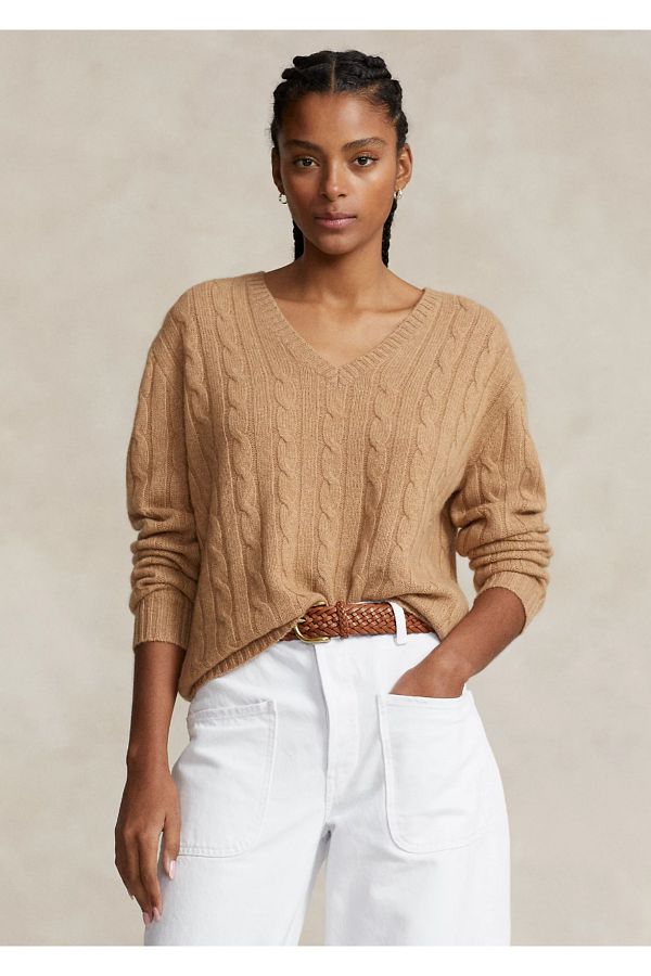 Ralph lauren cashmere v neck sweater shop