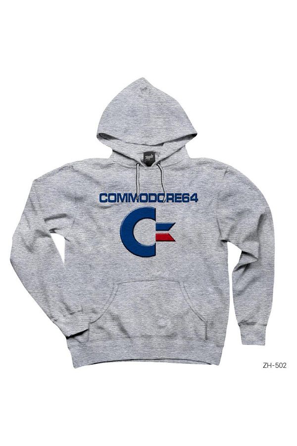 modacreatezepplin Commodore 64 Gray Hooded Sweatshirt Hoodie Trendyol