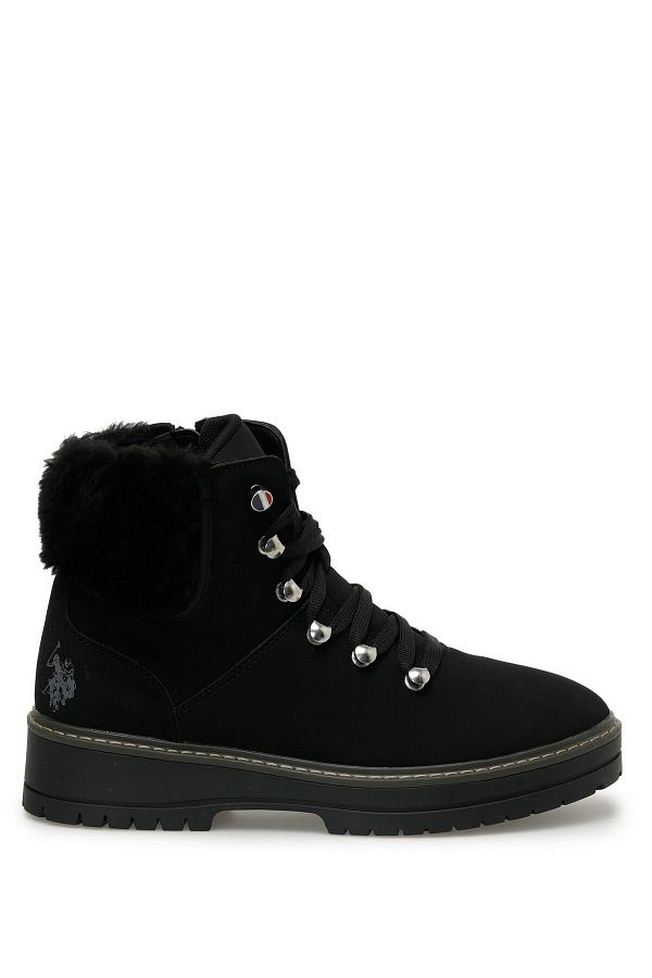 U.S. Polo Assn. TONTE 2PR Black Women s Worker Boots Trendyol