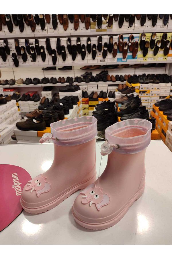 IGOR COPY W10242 Bimbi Elefante Kids Elephant Pink Rain Boots Trendyol