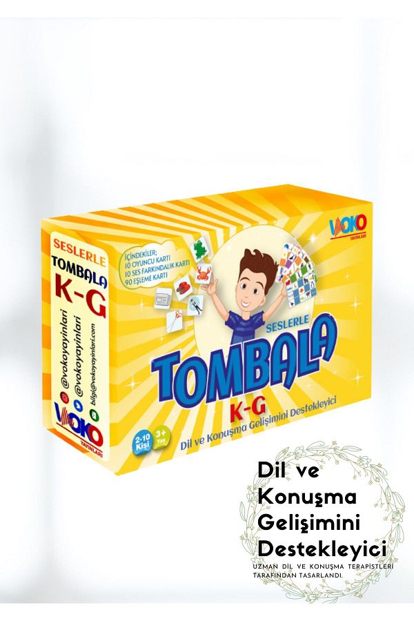Voko-Bingo with Sounds K-g / Supporting Language and Speech Development Box Game 1