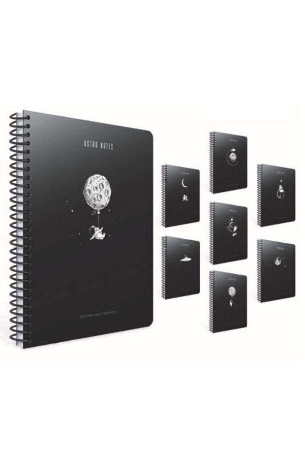 Gıpta-Astro Notes A4 100 Sheets Checked Spiral Cardboard Cover Notebook 5429 1