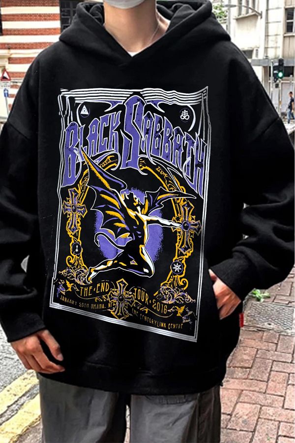 Hoodie black sabbath top