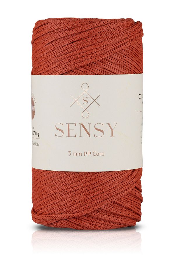 SENSY-خيط مكرامية بوليستر - 3 مم 250 جرام، 120 متر سلك شاحن وحقيبة خيط 1