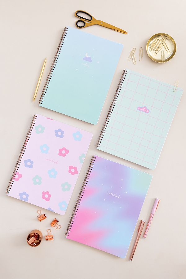 Matt Notebook-A4 Spiral School Notebook 80 sheets Set of 4 - Lined 1