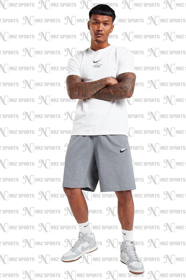 Nike Sports Shorts Gray Normal waist Trendyol