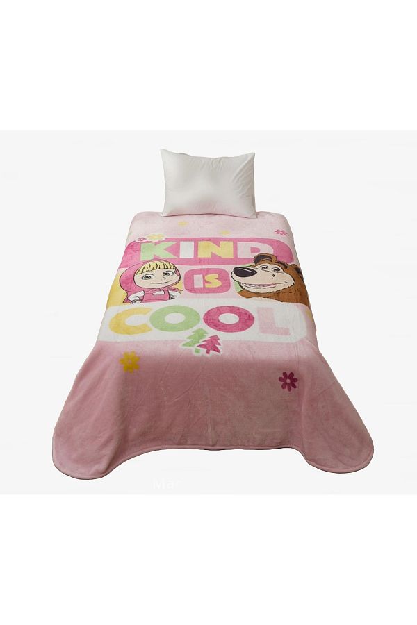 Taç-Licensed Masha And The Bear Kind Is Cool Single Blanket 1