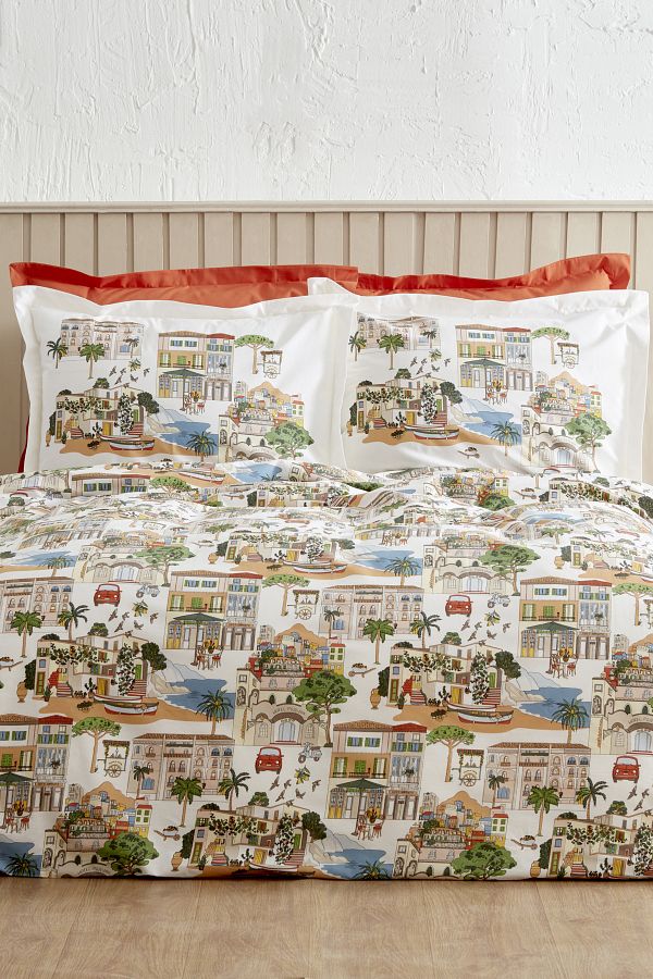 Karaca Home-Set cuvertură dublă de pilota Gwen Terracotta 100% bumbac PP 1