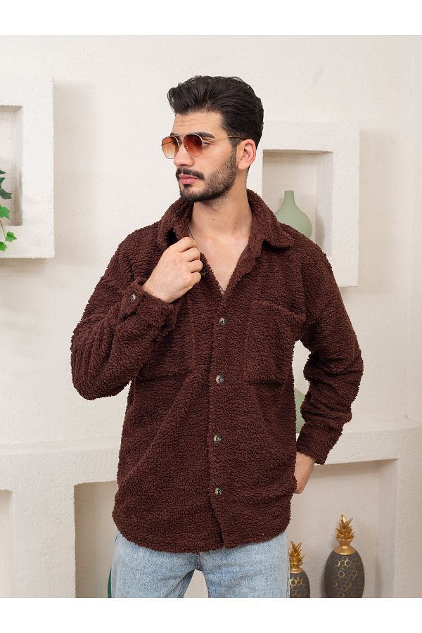 Alpha star Jacket Brown Oversize Trendyol
