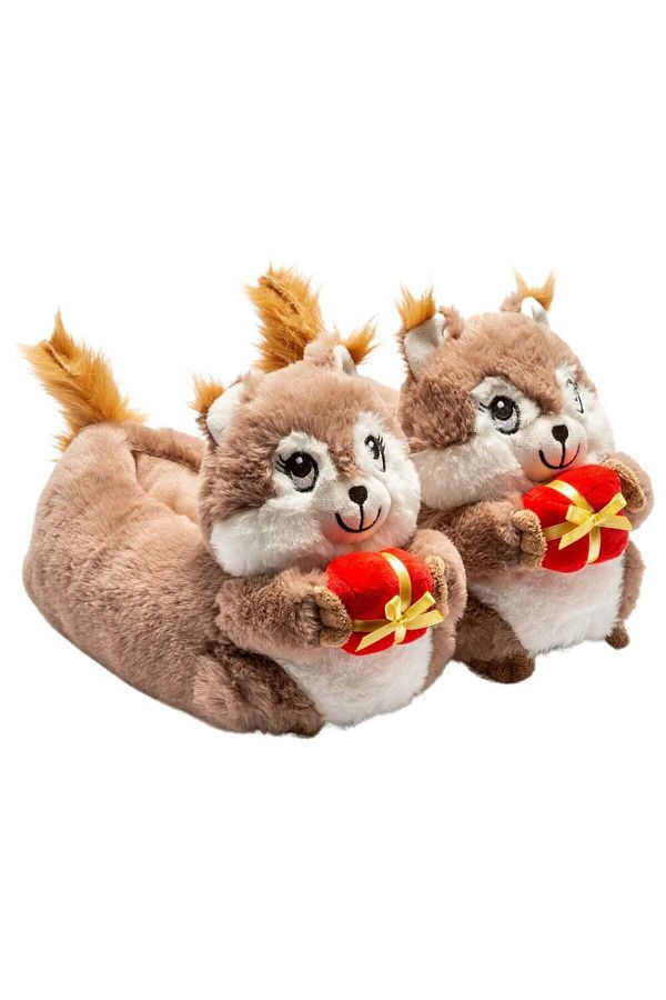 Twigy CC0629 Tw Squirrel Brown Animal Figured Children s Slippers Trendyol