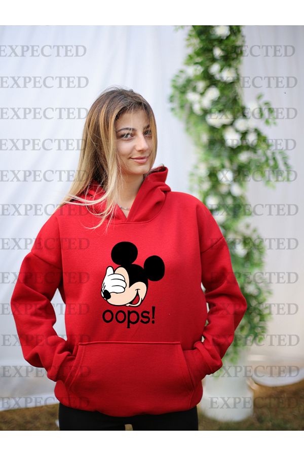 EXPECTED UNISEX MICKEY HOODED SWEATSHIRT HOODIE Trendyol