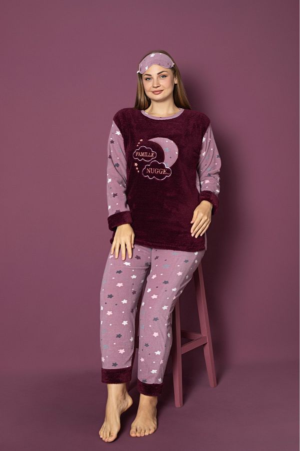 Plus size fleece pajama sets hotsell