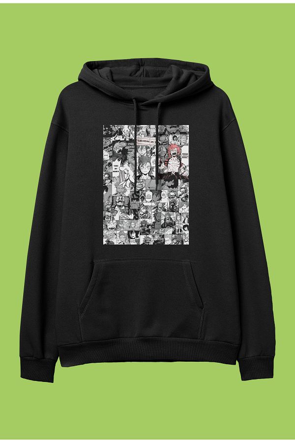 ZOKAWEAR My Hero Academia Eijiro Kirishima anime character printed hooded sweatshirt hoodie Trendyol
