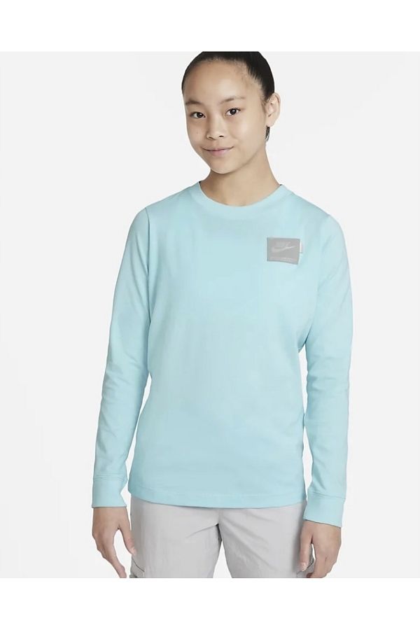 Nike Sportswear Long Sleeve Teenage T shirt Blue DX3324 482 Trendyol