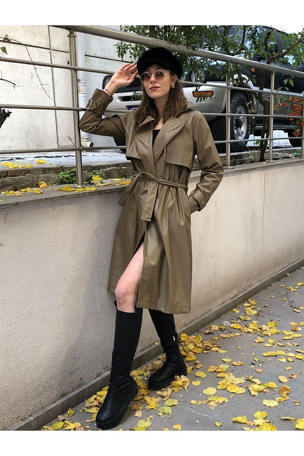 Trench coat belt back 2025