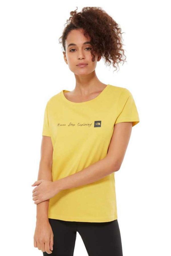 The North Face The North Face Never Stop Exploring Women s T Shirt Yellow Trendyol
