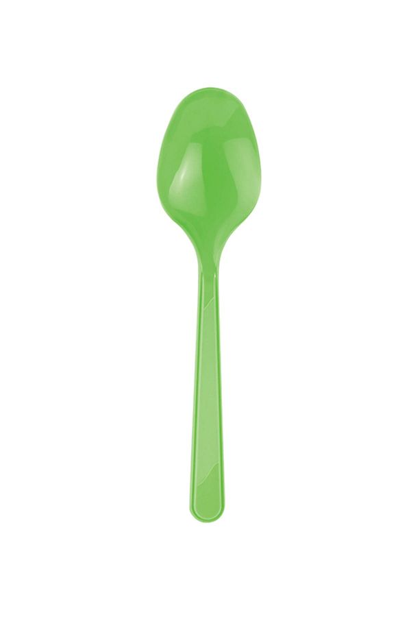 Kazanabil-25 Disposable Picnic and Party Spoons Green 1