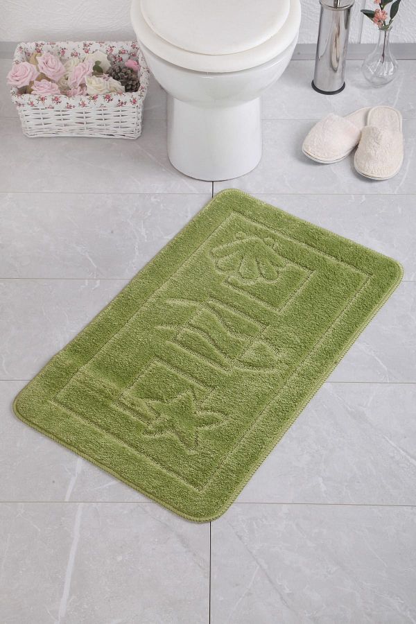 Confetti-Maritime 50X80 Green Bathroom Rug 1