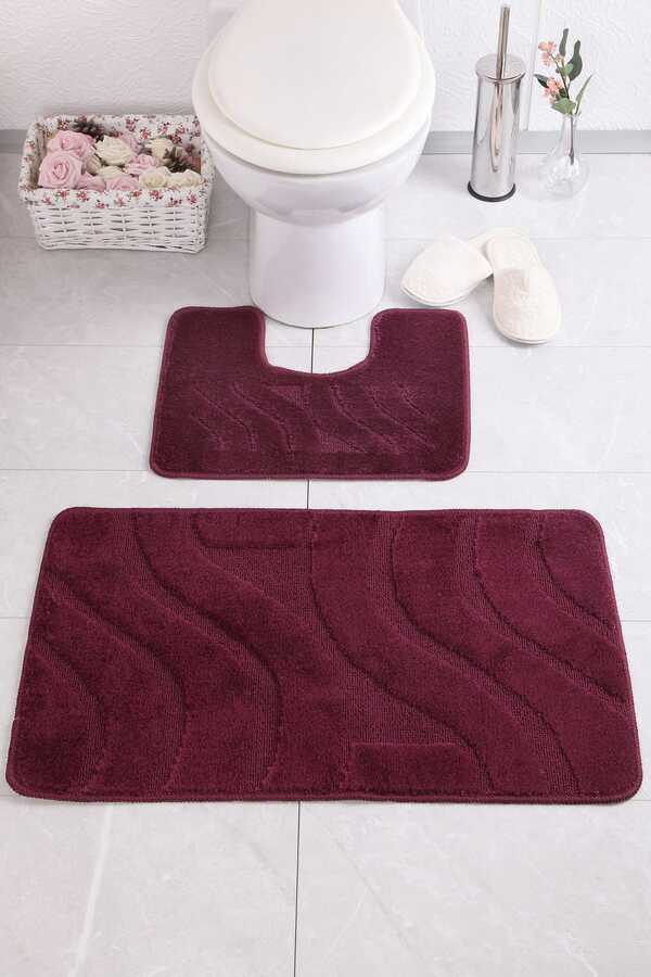 Confetti-Symphony 50x80 40x50 cm PS Eggplant Bath Rug 1