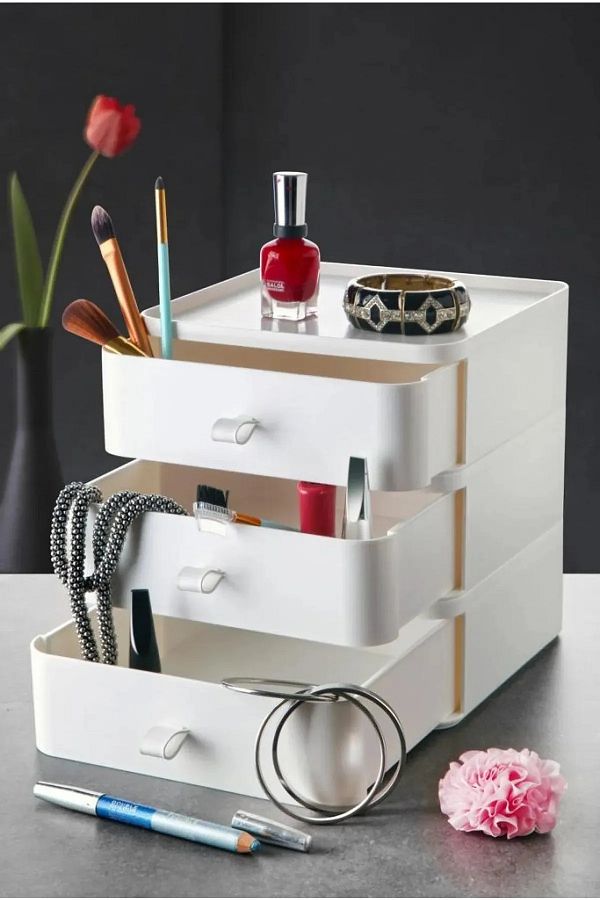 Mutfak K esi 3 Piece Jewelry Makeup and Cosmetics Organizer