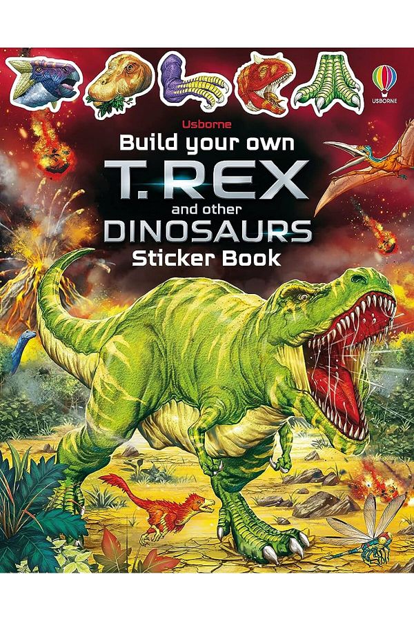 Usborne-Build Your Own T. Rex and Other Dinosaurs Sticker Book - Build Your Own Sticker Book 1