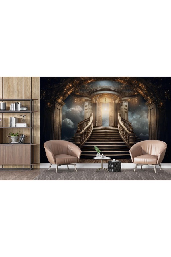 Özen Duvar Kağıtları 3 Dimensional Depth Stair Wallpaper - 3D wallpaper ...